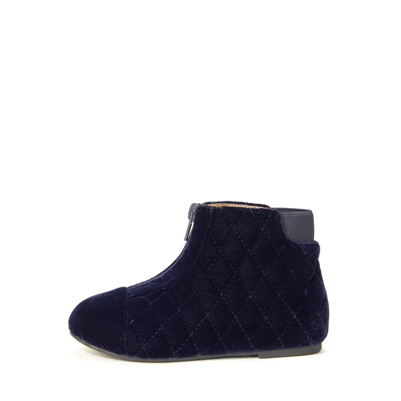 Nicole Velvet Navy Boots