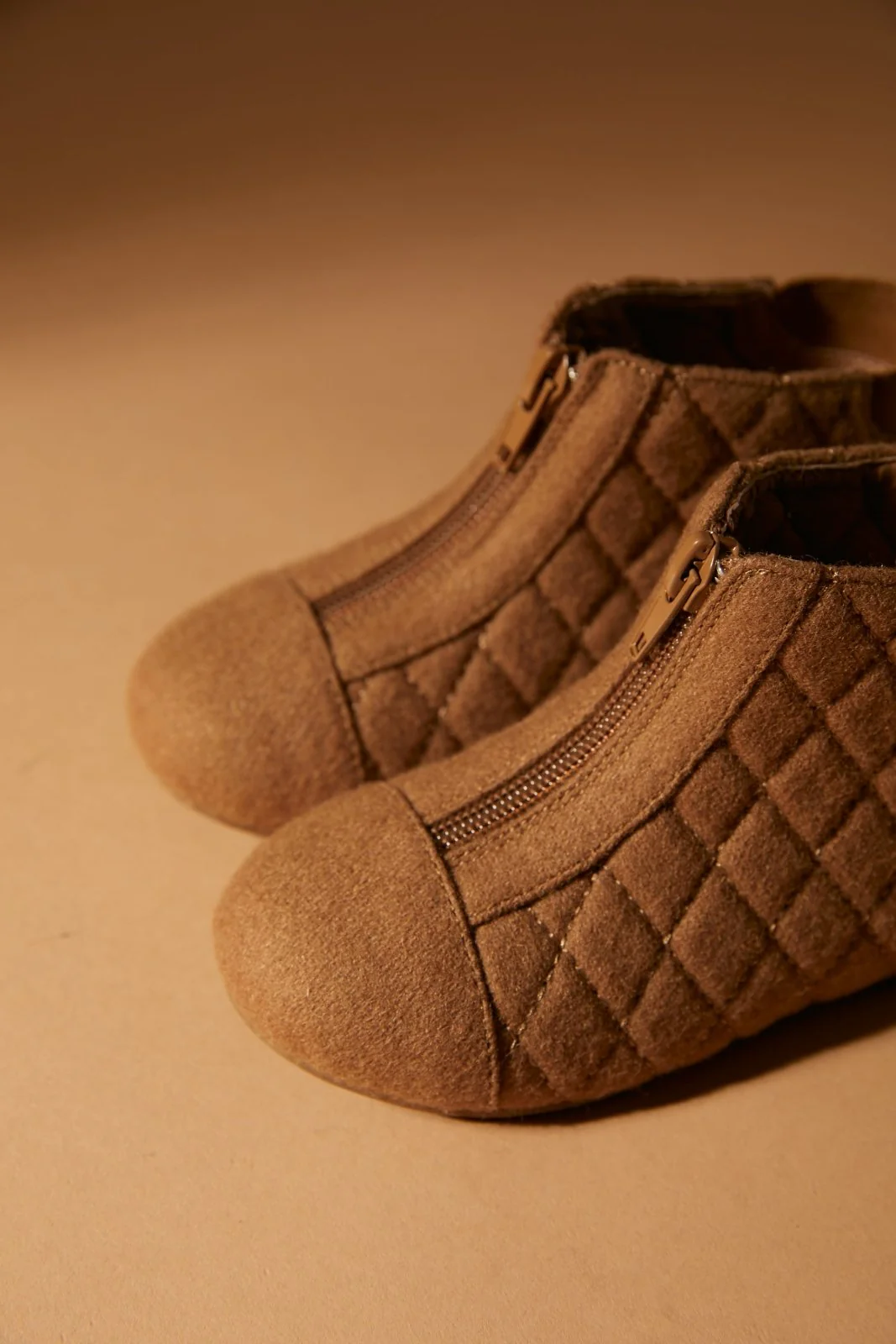 Nicole Wool Beige Boots - Image 4