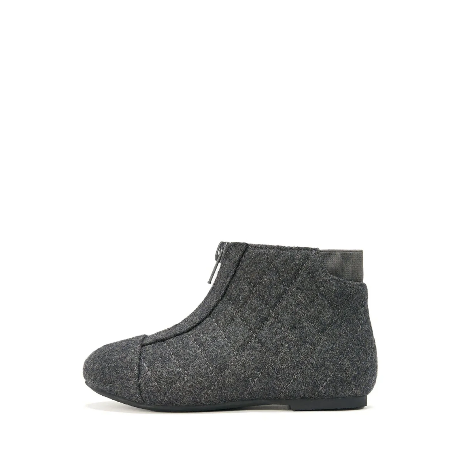 Nicole Wool Dark Grey Boots