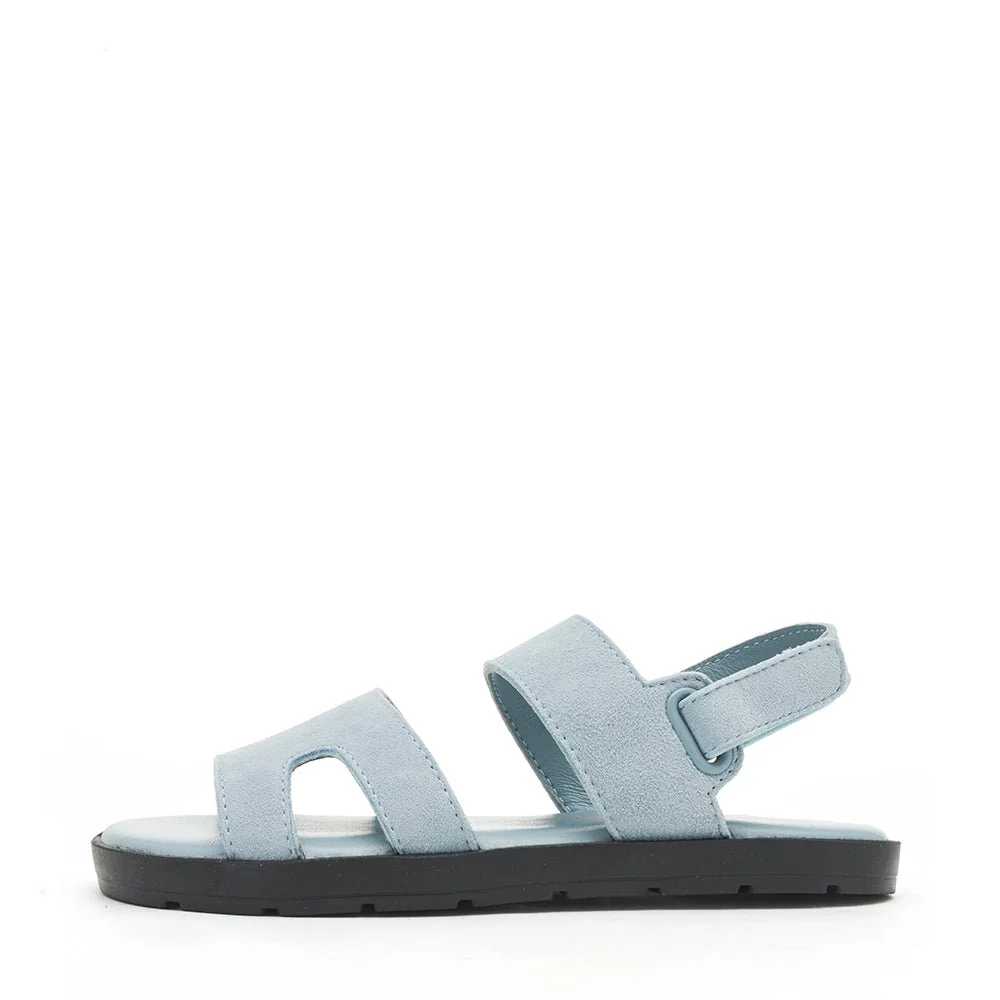 Noa Suede Blue Sandals