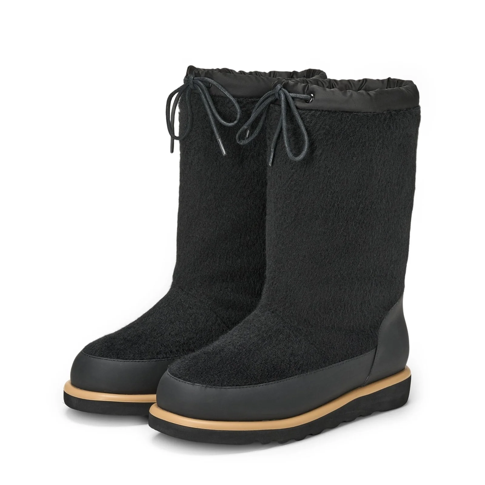 Nua Wool Black Boots - Image 2