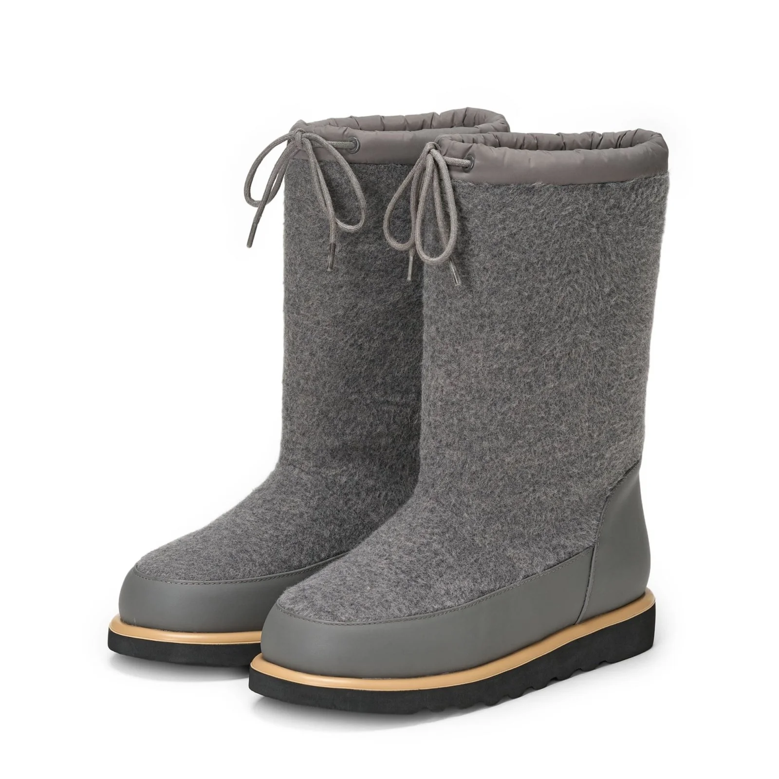 Nua Wool Grey Boots - Image 2