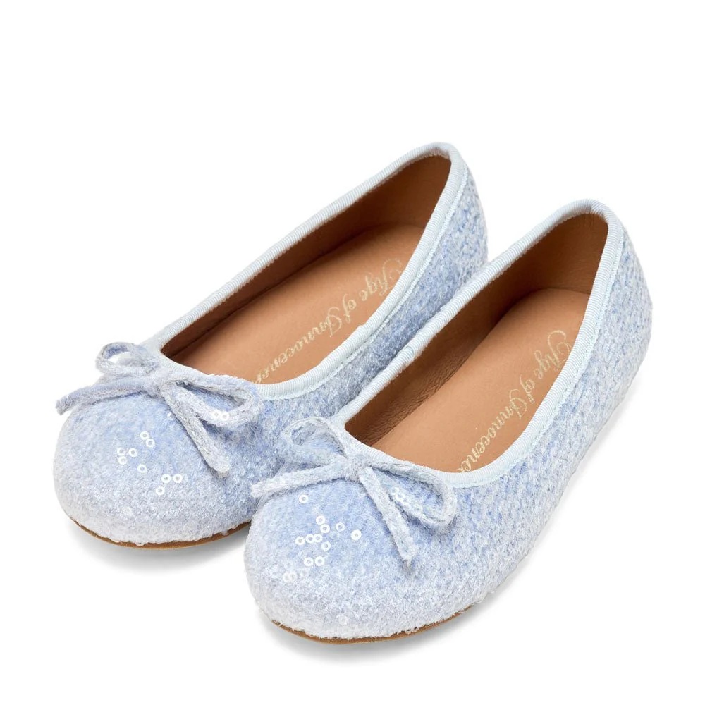 Odette Blue Flats - Image 2