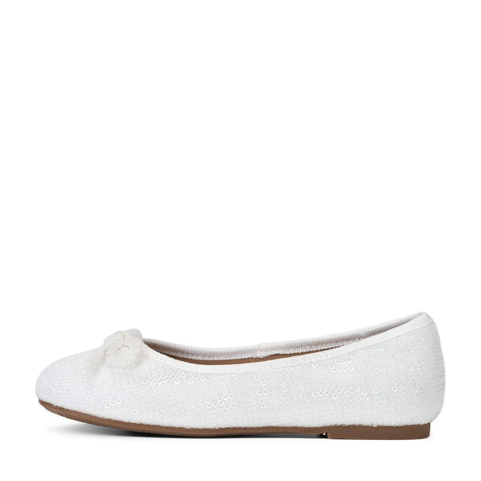 Odette White Flats