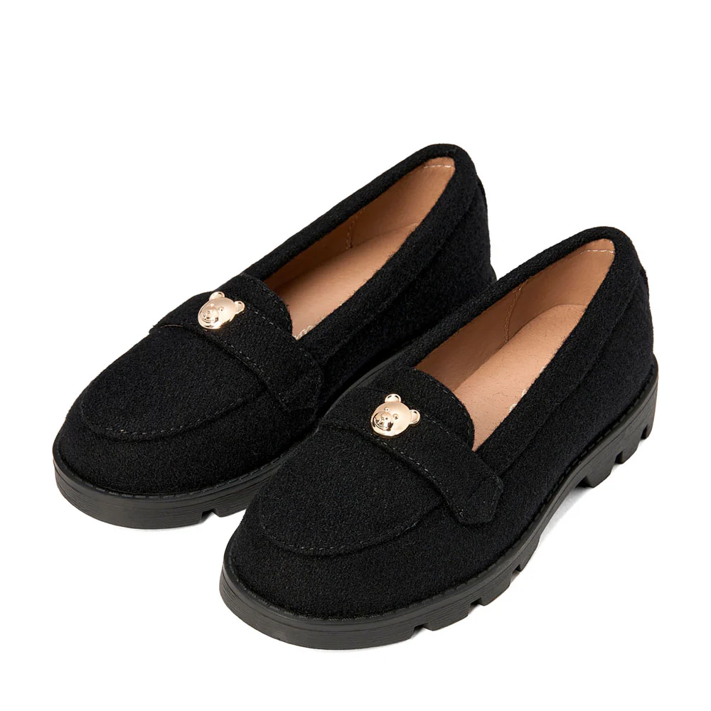 Parker Wool Black Loafers - Image 2