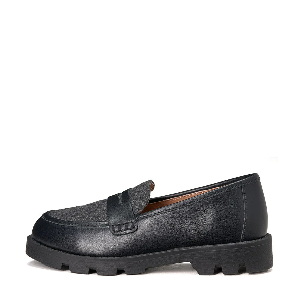 Paula 2.0 Black/Dark Grey Loafers