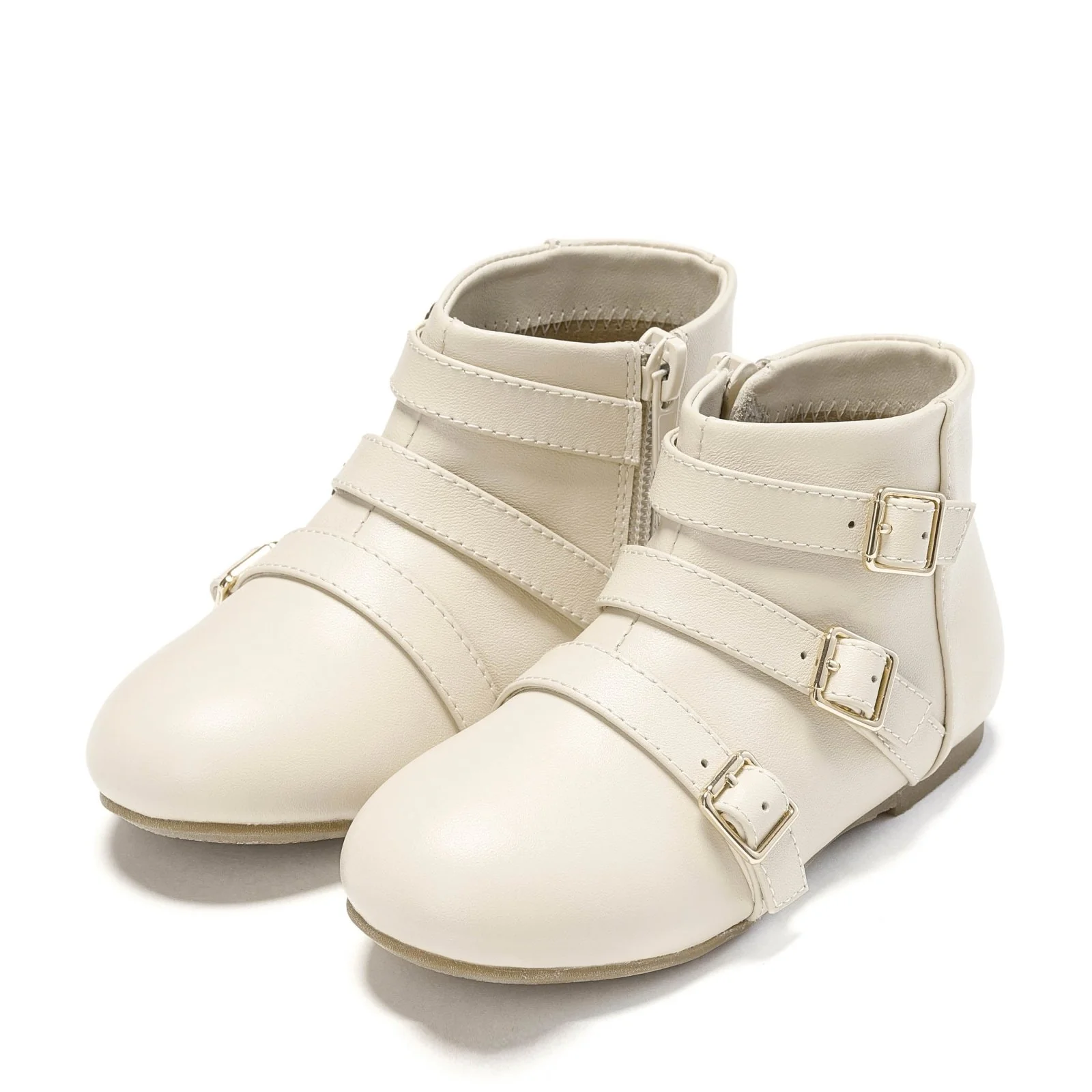 Phoebe Leather White Boots - Image 2