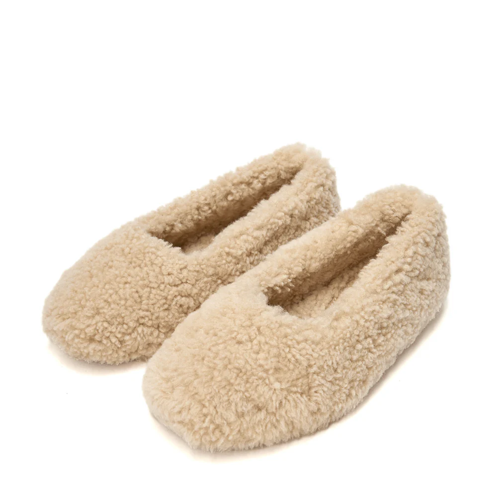 Polly Beige Slippers - Image 2