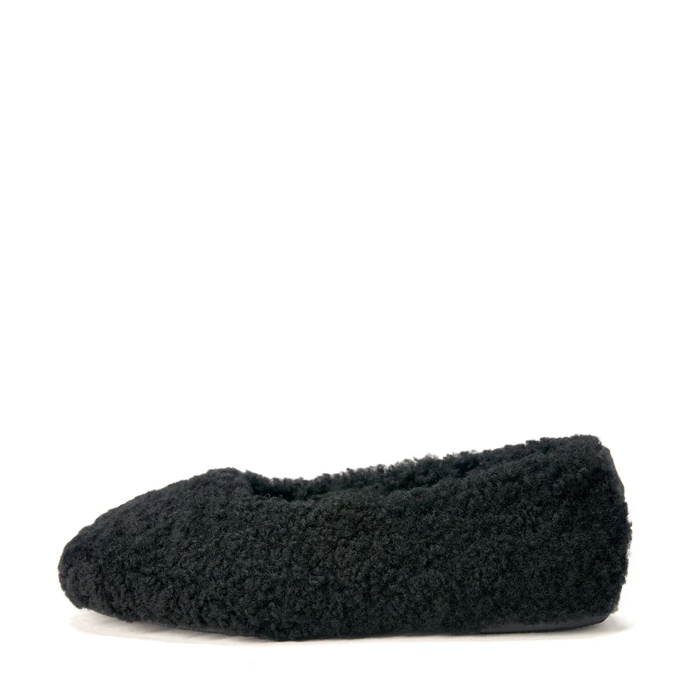 Polly Black Slippers