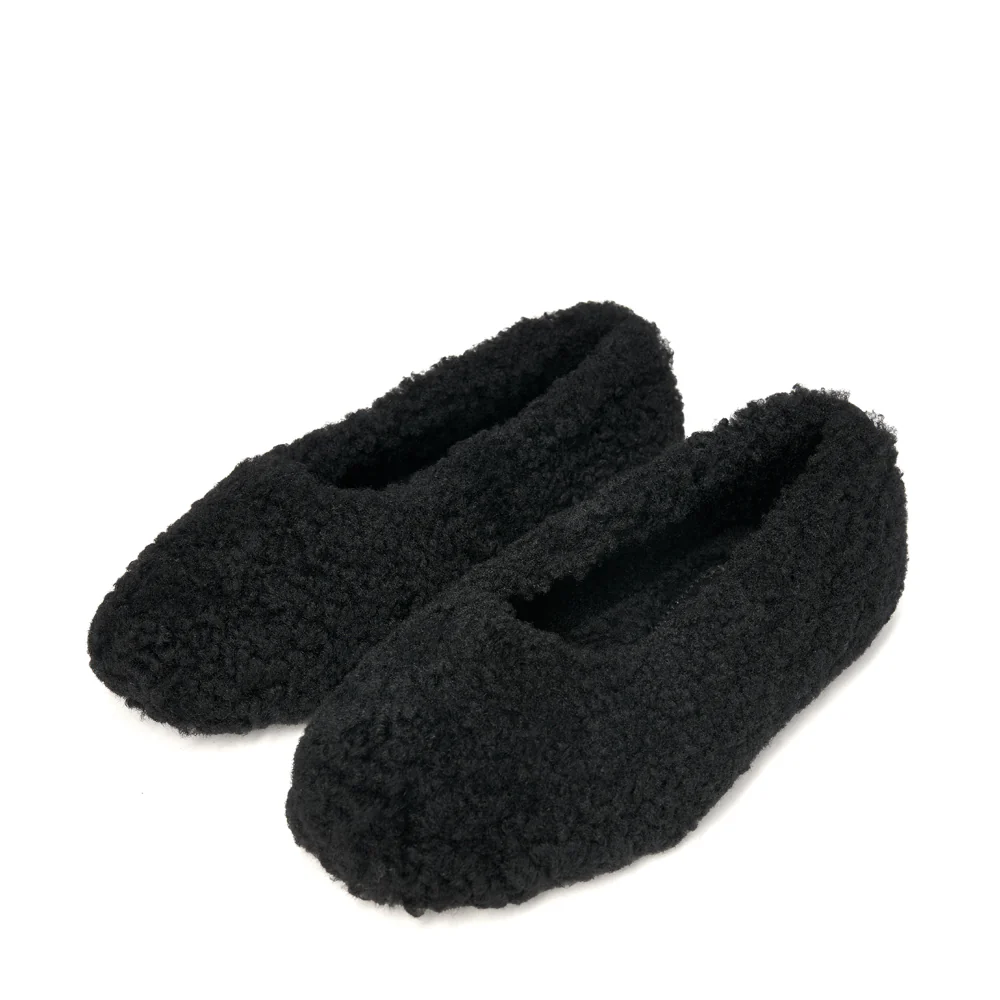 Polly Black Slippers - Image 2