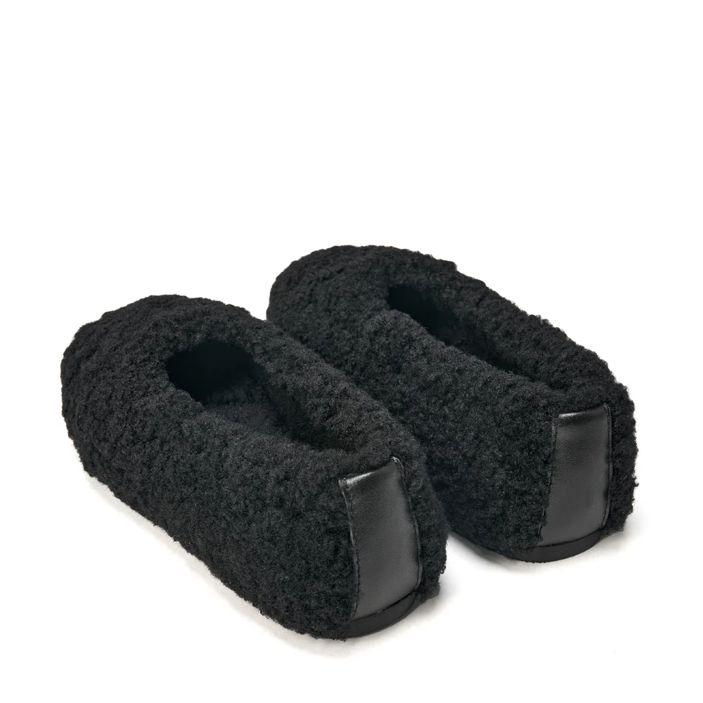 Polly Black Slippers - Image 3