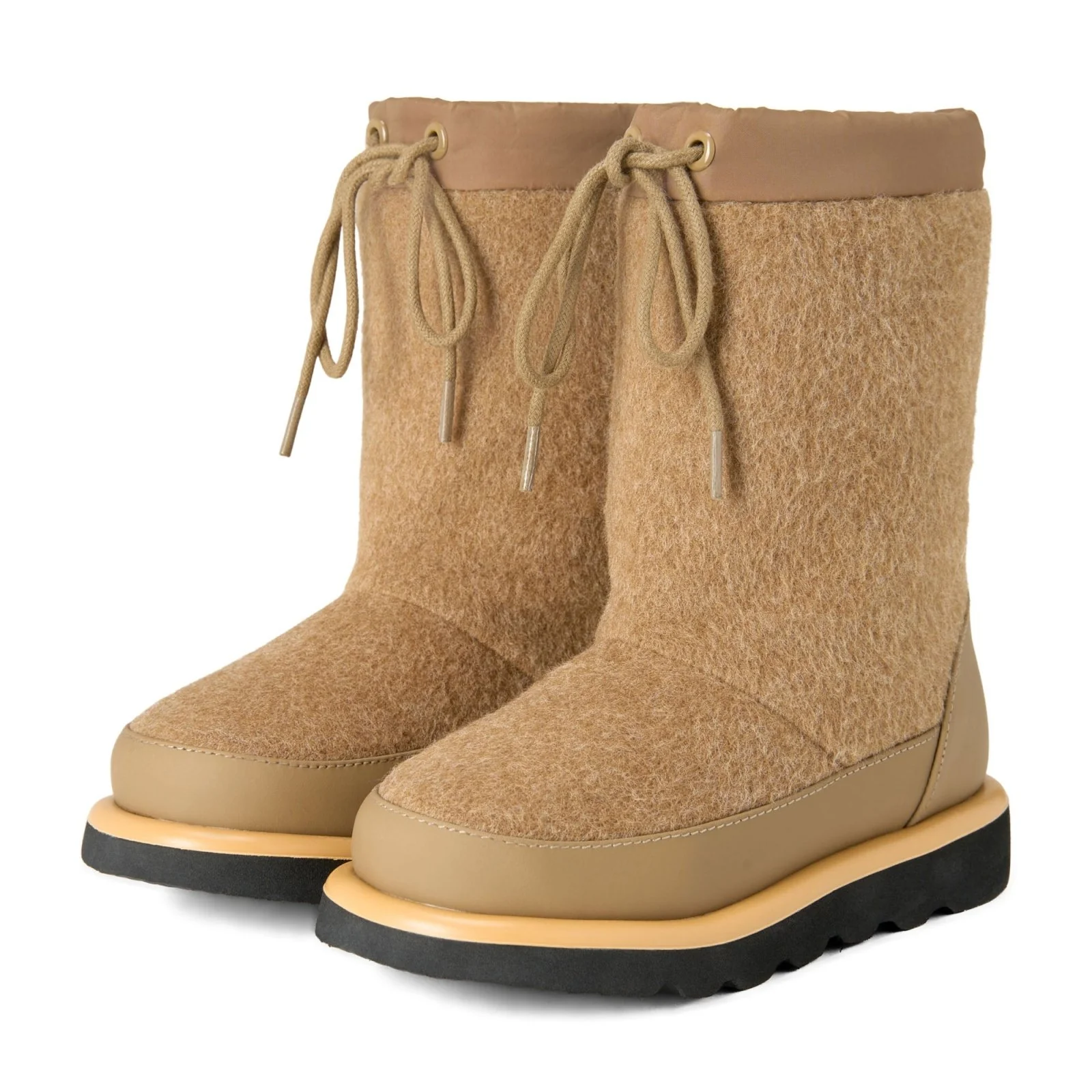 Rey Wool Beige Boots - Image 2
