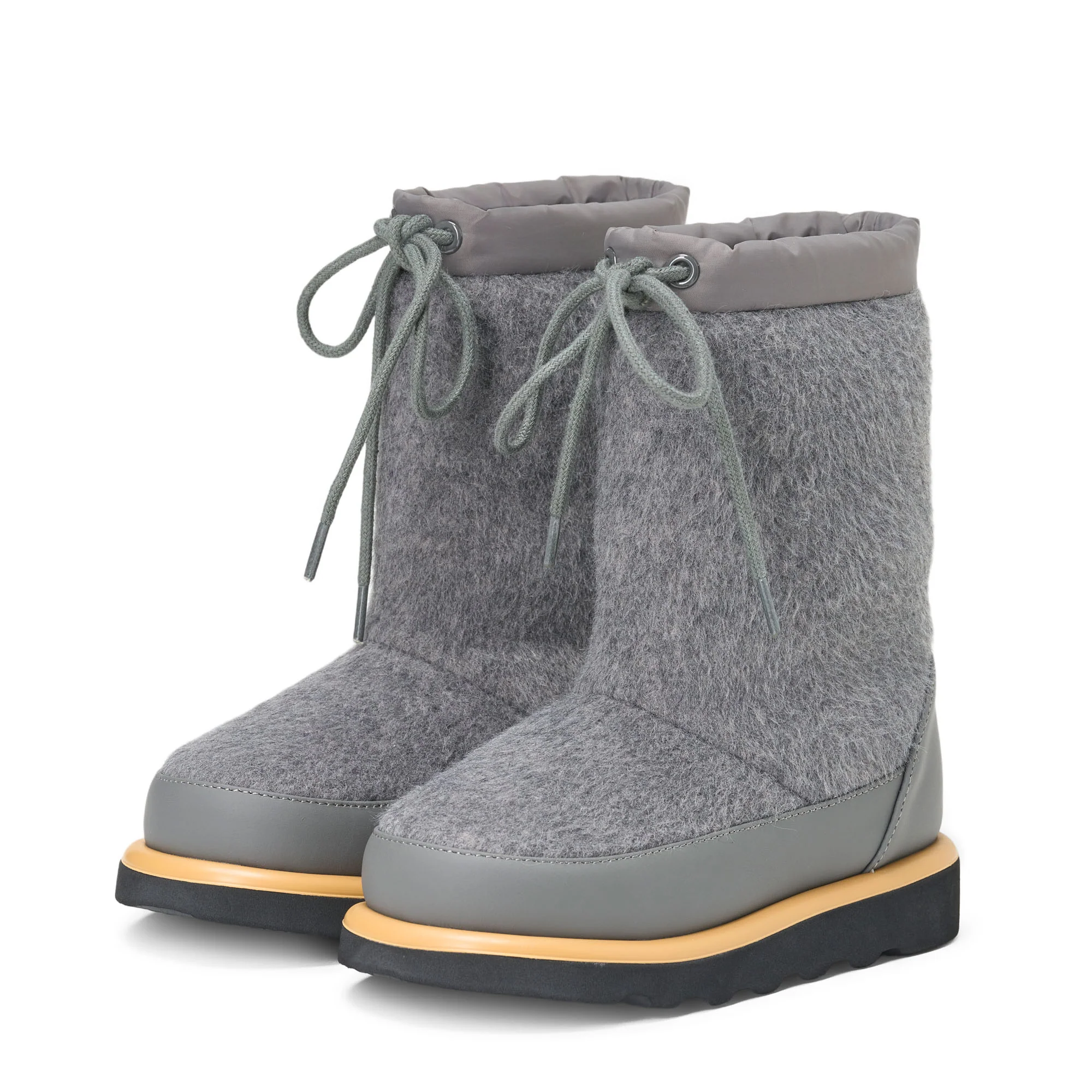 Rey Wool Dark Grey Boots - Image 2