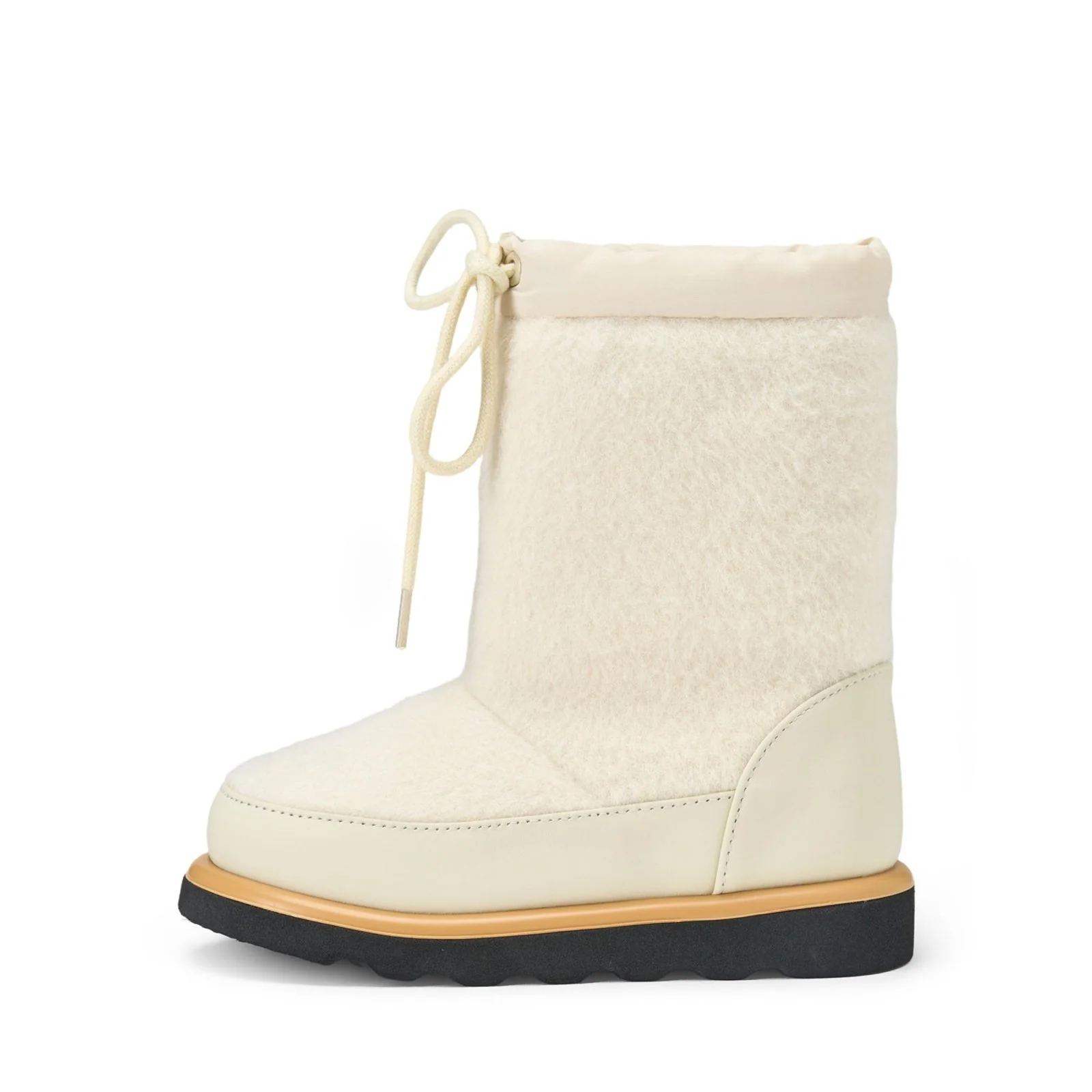 Rey Wool White Boots