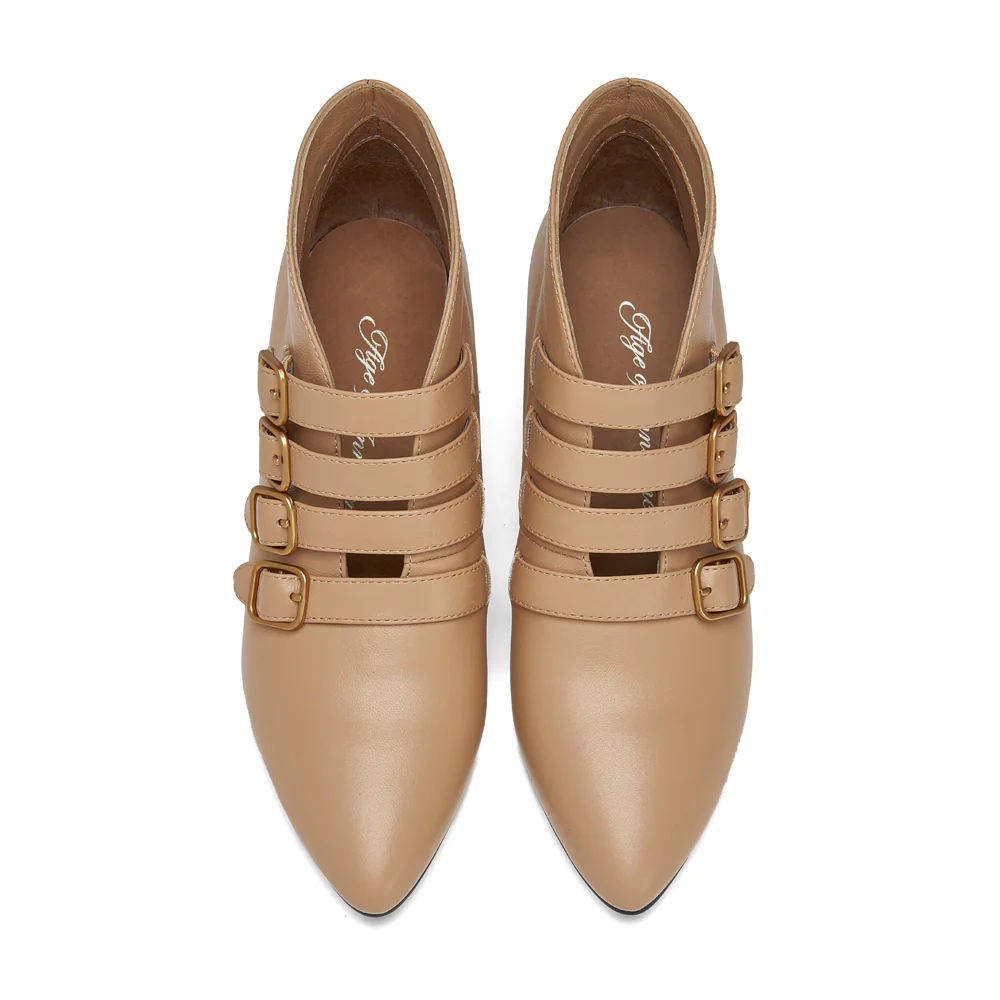 Rhea Beige Boots - Image 3