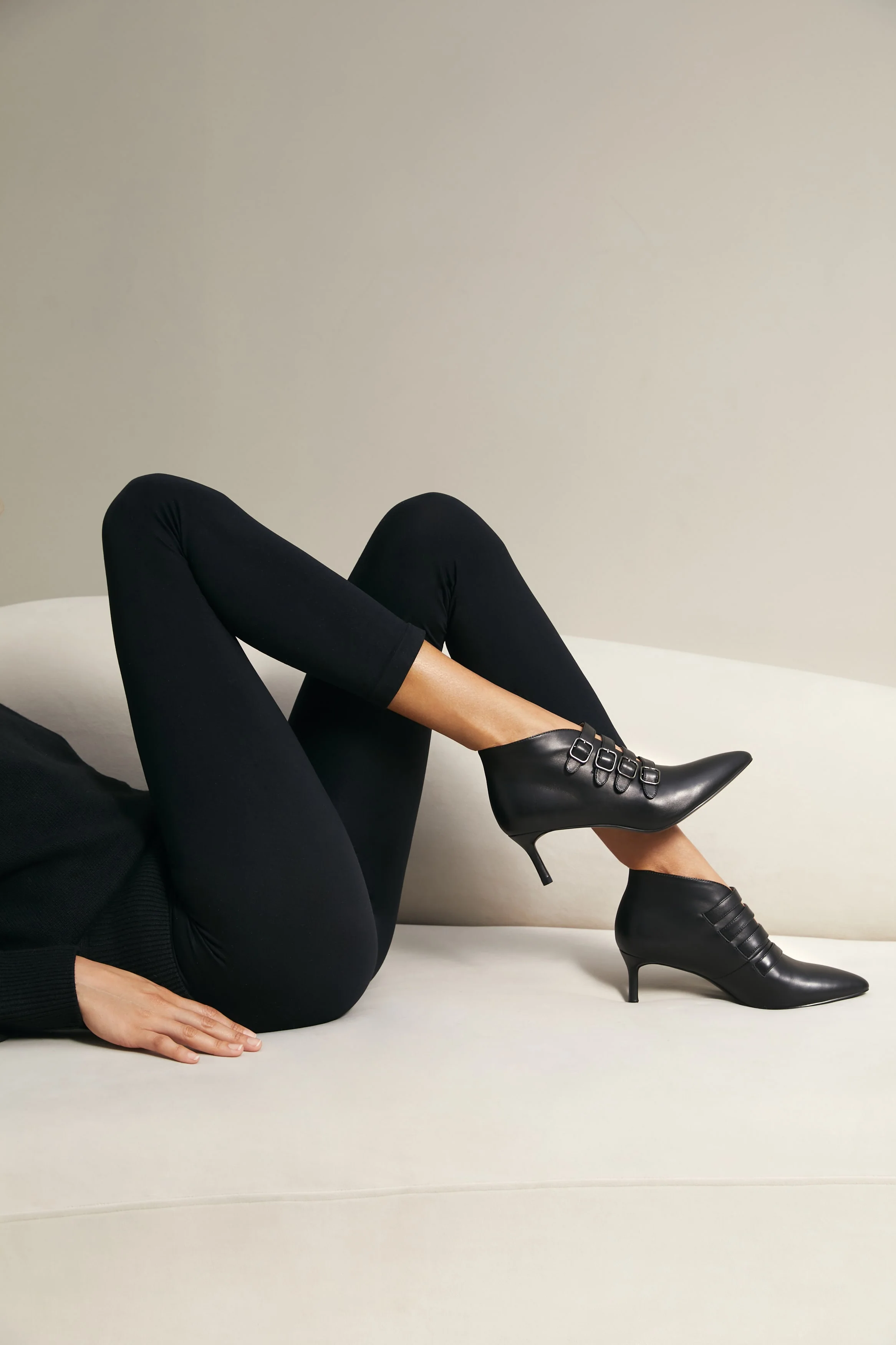 Rhea Black Boots - Image 4
