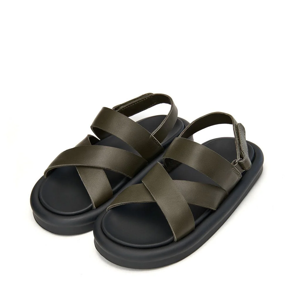 Rick Khaki Sandals - Image 2