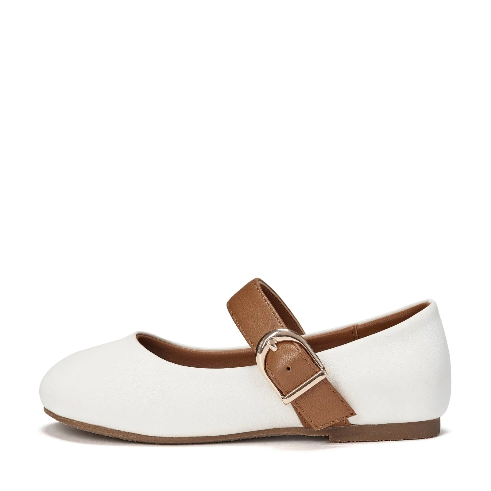 Ruby White/Camel Flats