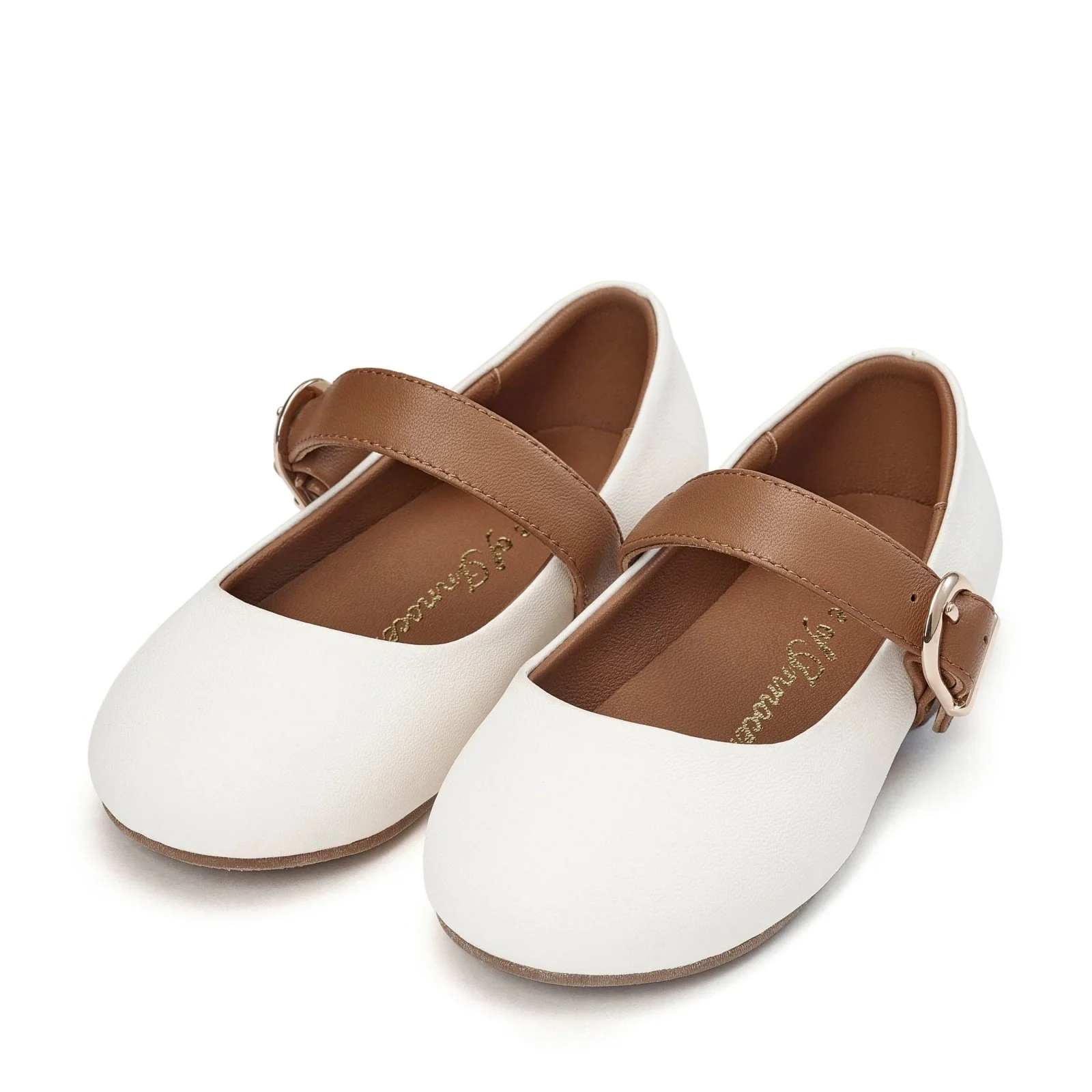 Ruby White/Camel Flats - Image 2