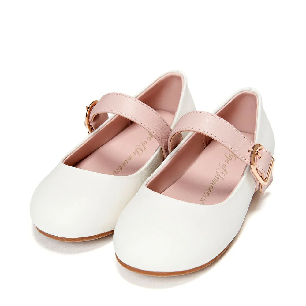 Ruby White/Pink Flats - Image 2