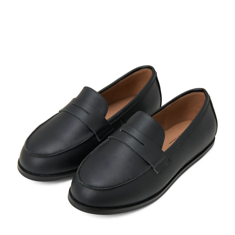 Ryan Leather Black Loafers - Image 2