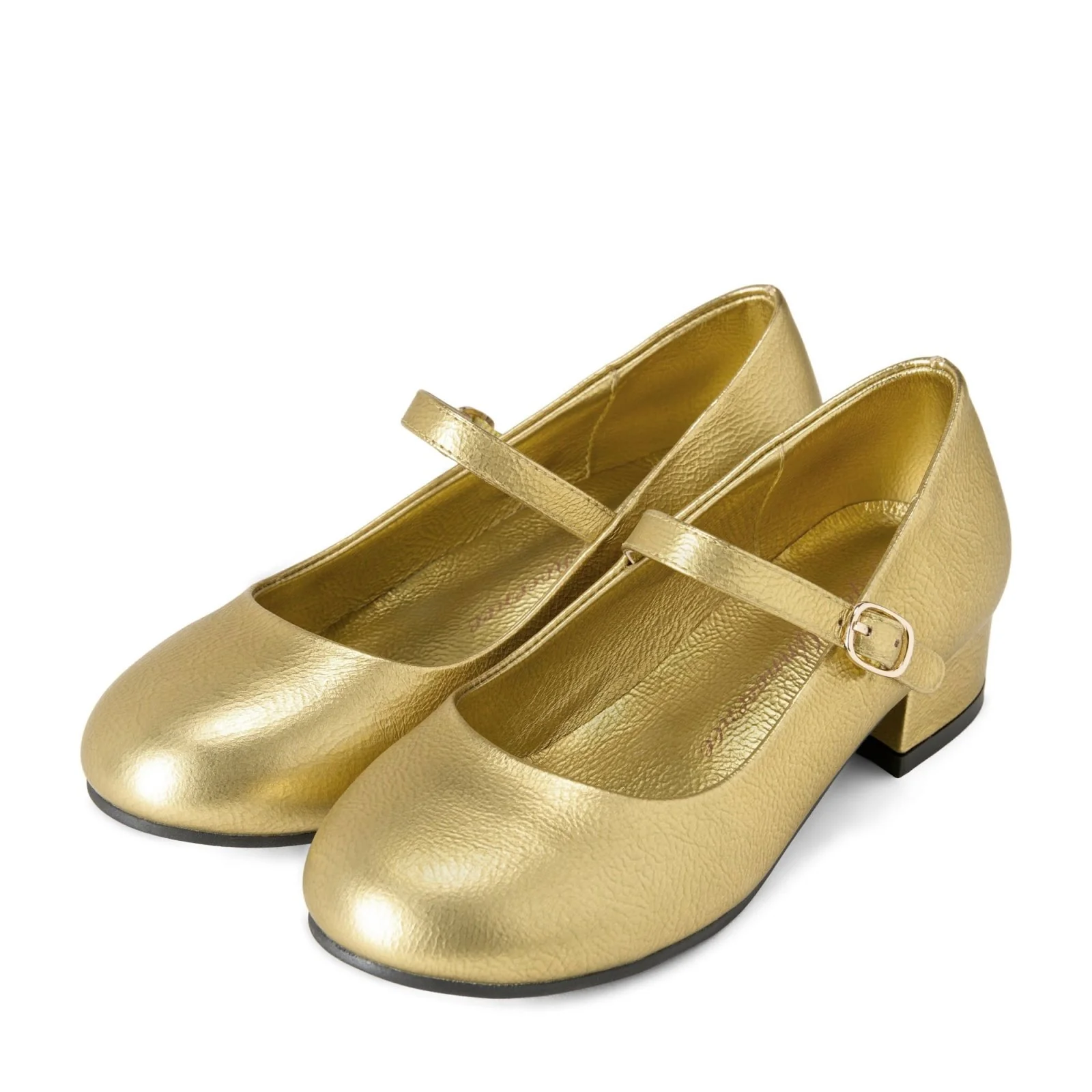 Sabine Leather Gold Shoes - Image 2