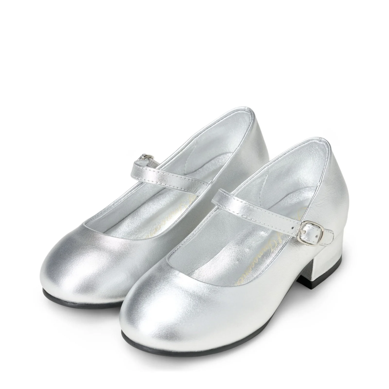 Sabine Leather Silver Shoes - Image 2