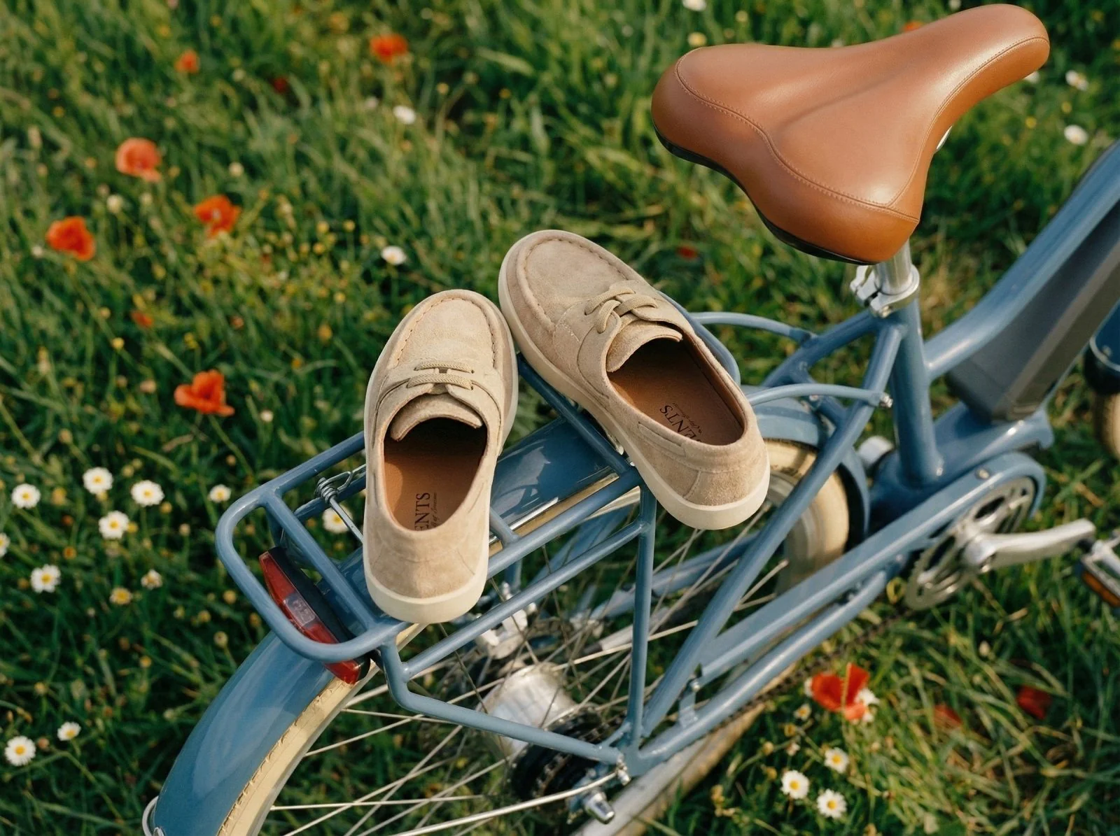Saxon Light Beige Loafers - Image 3