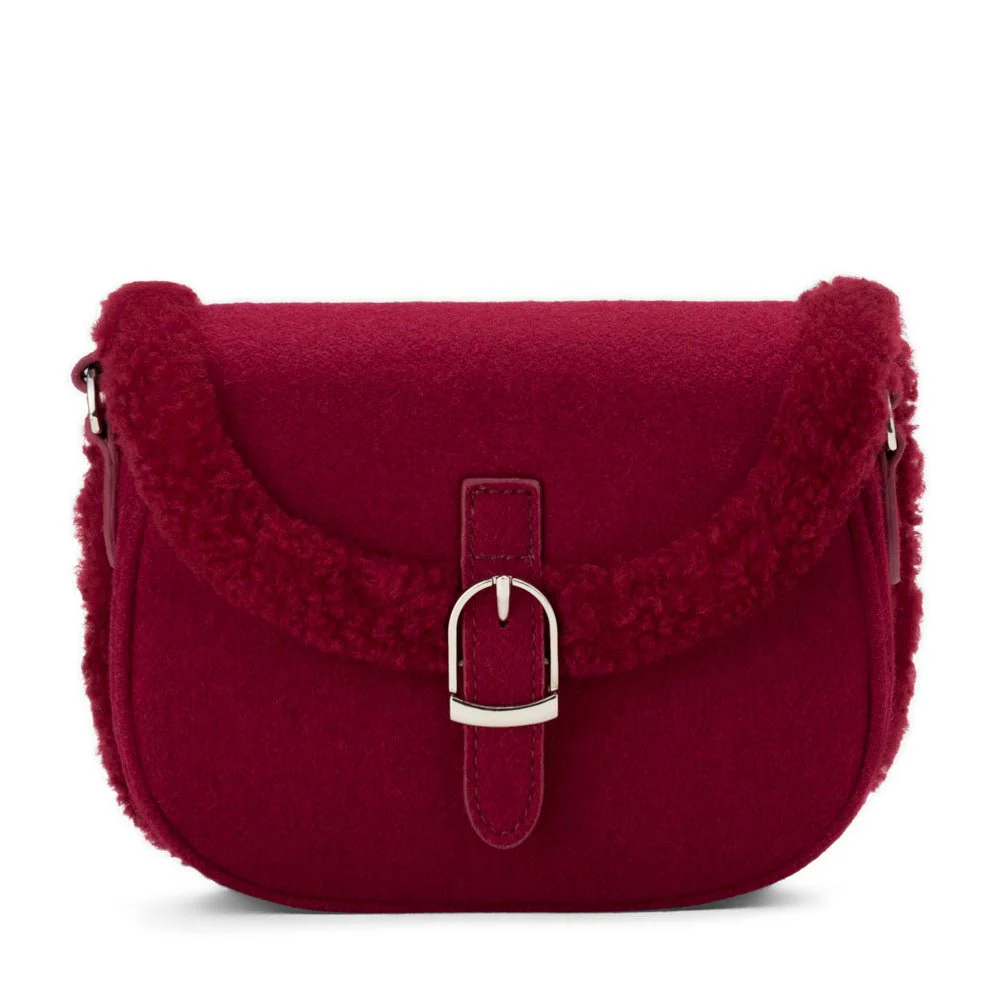 Shae Wool Burgundy Purse