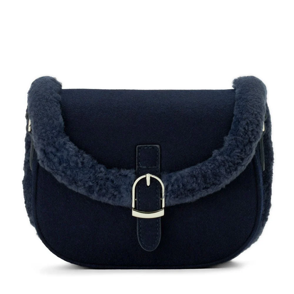Shae Wool Navy Purse