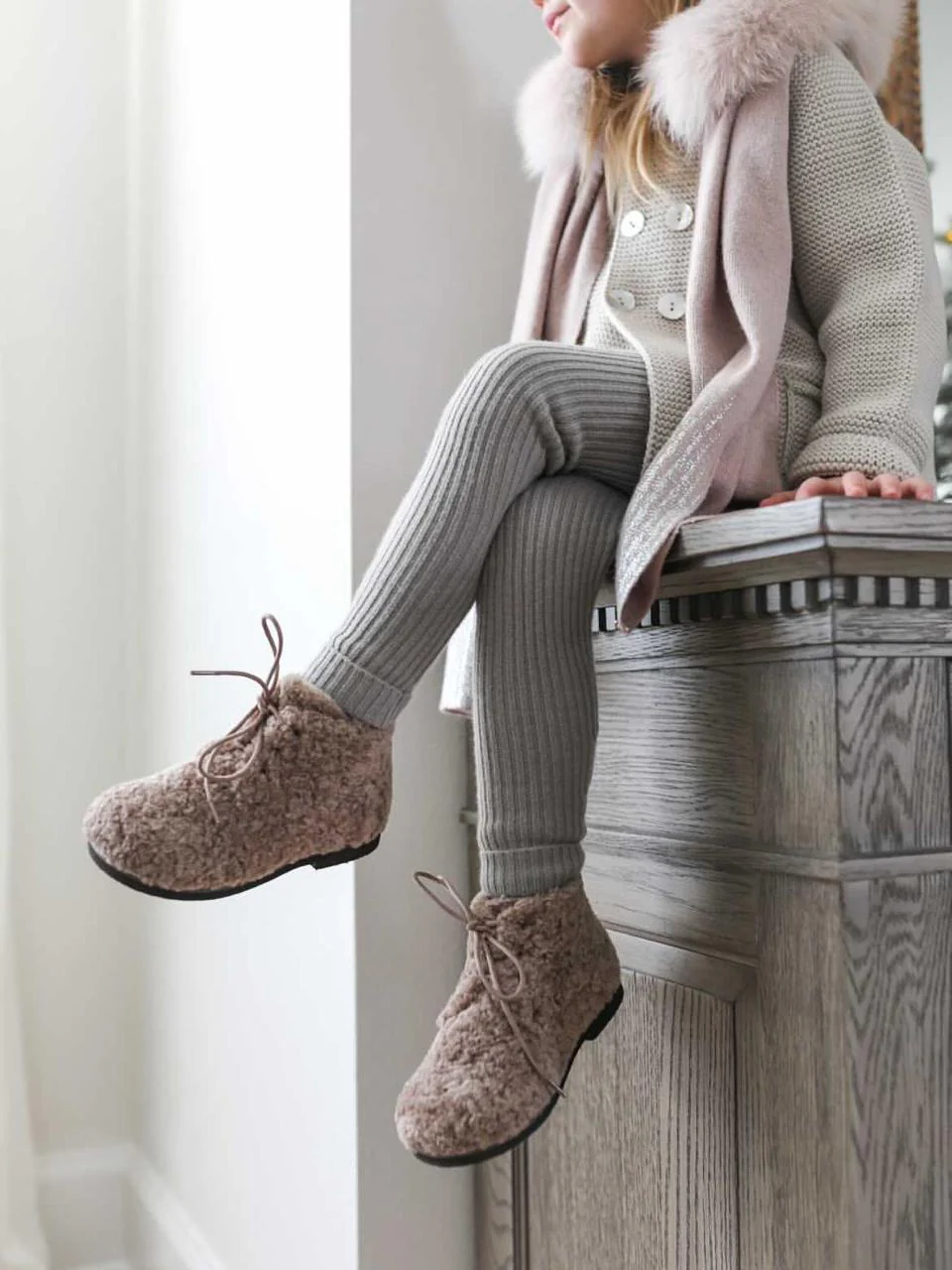 Teddy Jane Beige Boots - Image 3