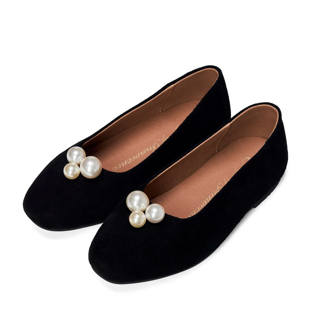 Tessa Black Flats - Image 2