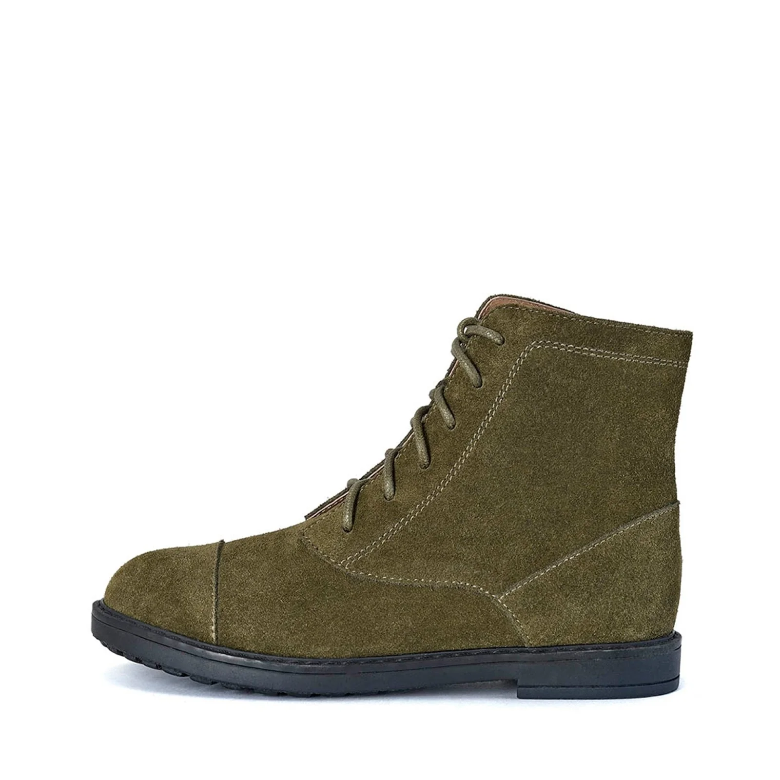 Thomas Suede Khaki Boots