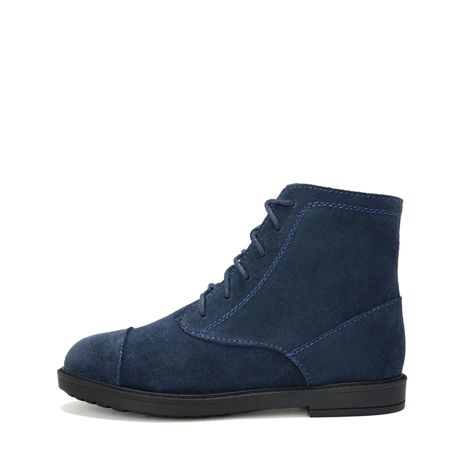 Thomas Suede Navy Boots