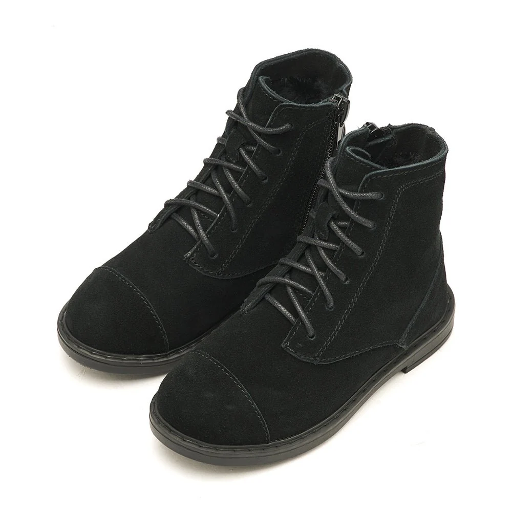 Thomas Suede Winter Black Boots - Image 2