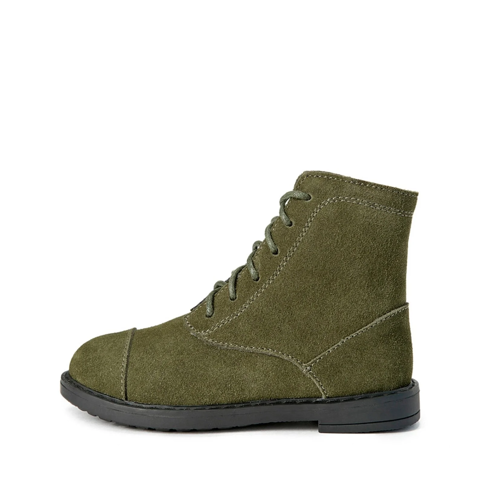 Thomas Suede Winter Khaki Boots