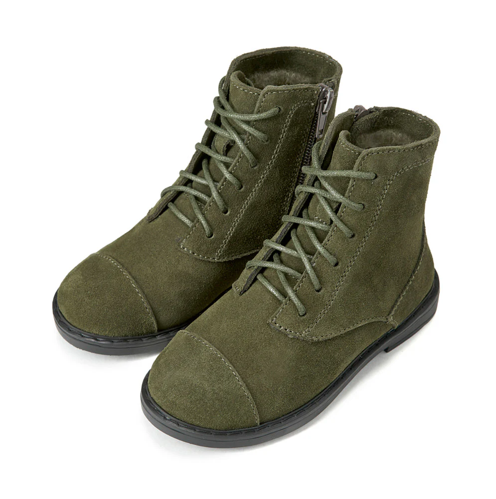 Thomas Suede Winter Khaki Boots - Image 2
