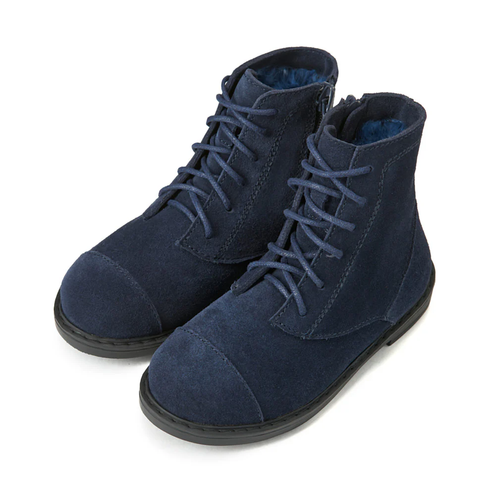 Thomas Suede Winter Navy Boots - Image 2