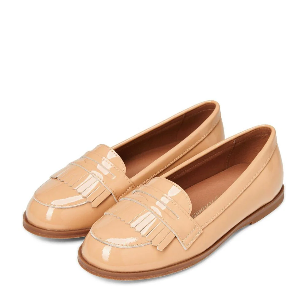Valerie Beige Loafers - Image 2