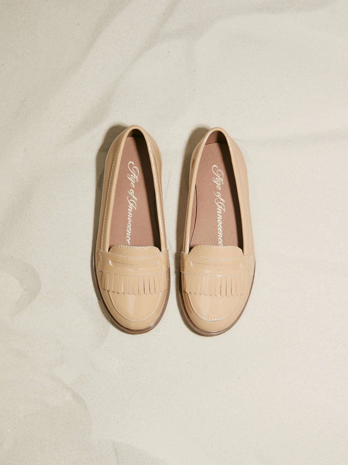 Valerie Beige Loafers - Image 3