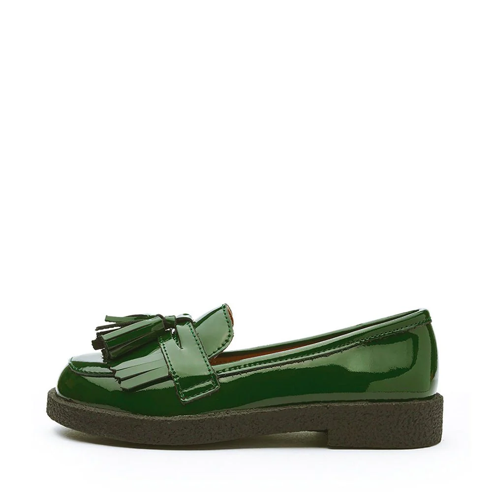 Vita Green Loafers