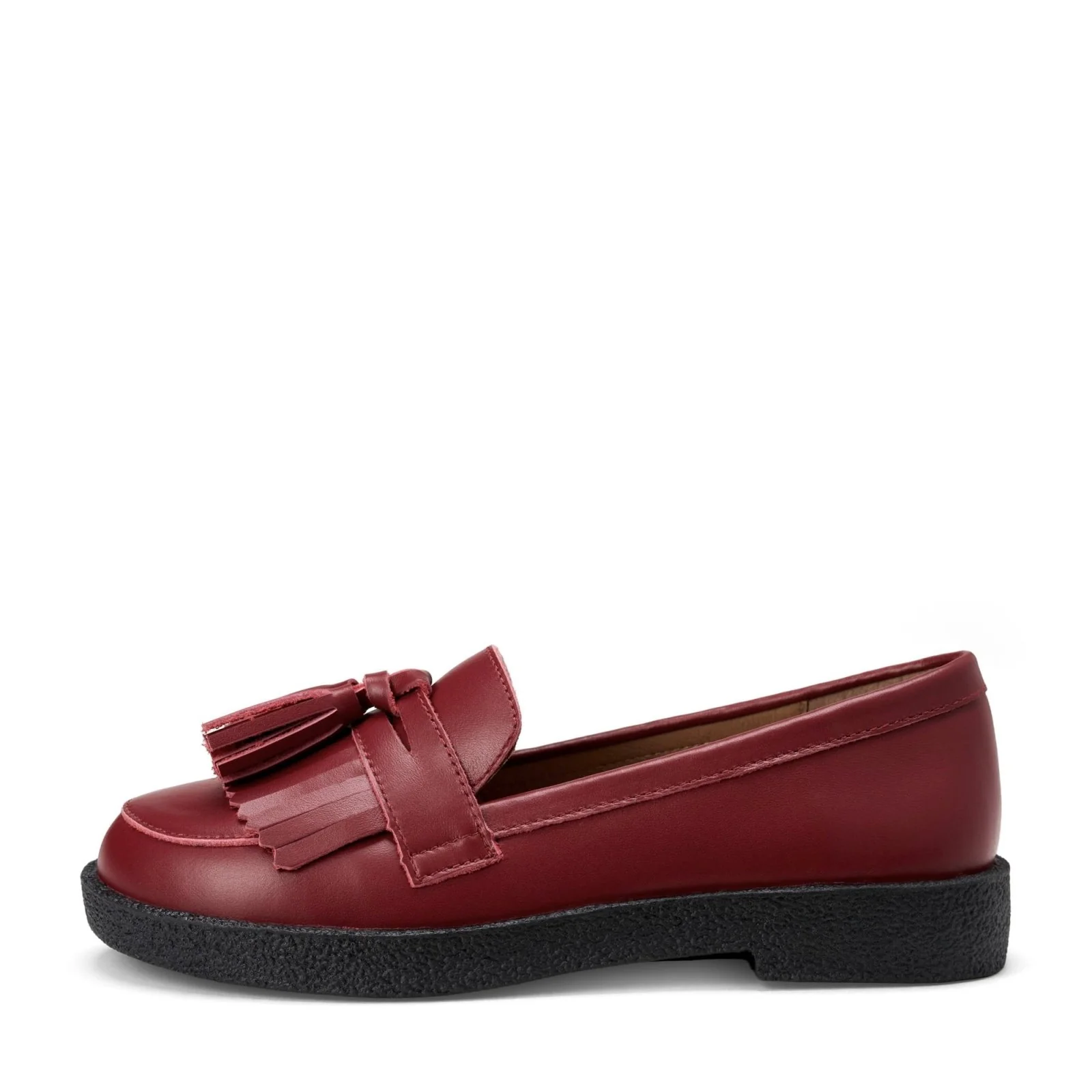 Vita Leather Burgundy Loafers