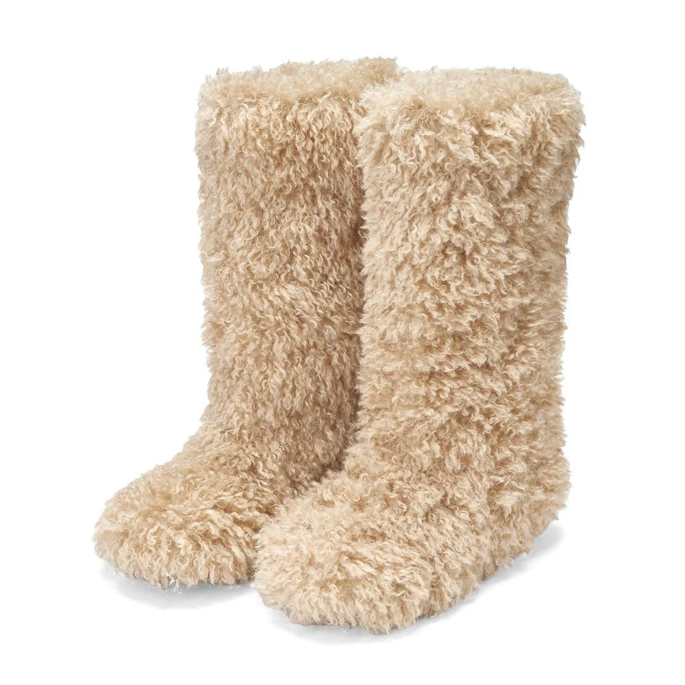 Yuki High Beige Boots - Image 2