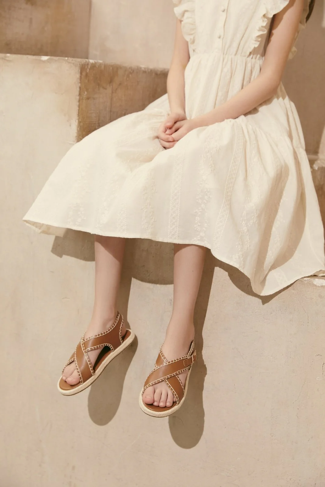 Zella Camel Sandals - Image 4