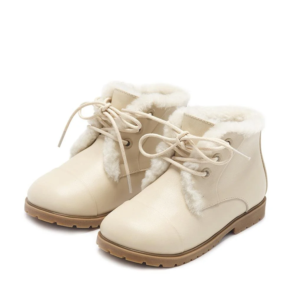 Zoey Leather Milk Boots - Image 2