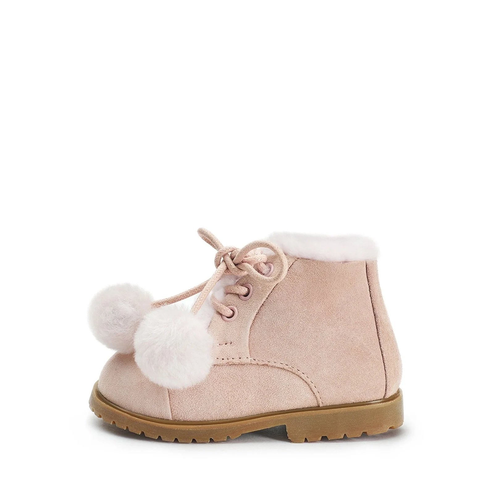 Zoey Pompon Pink Boots