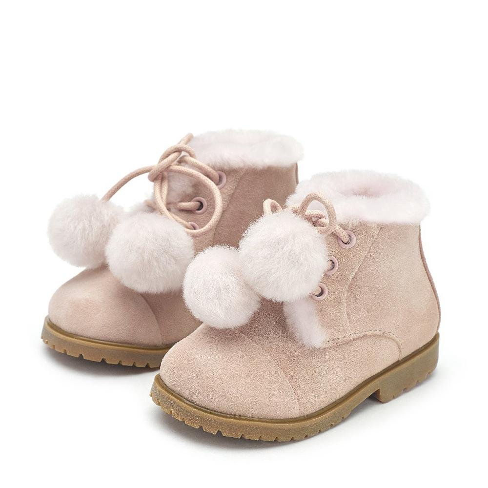 Zoey Pompon Pink Boots - Image 2