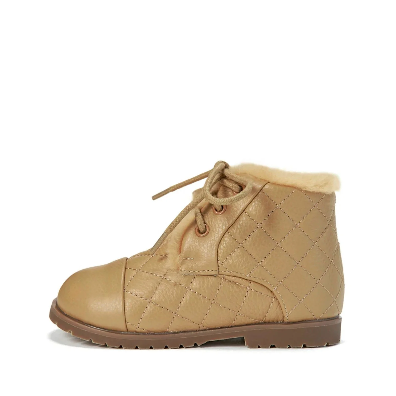 Zoey Quilted Beige Boots