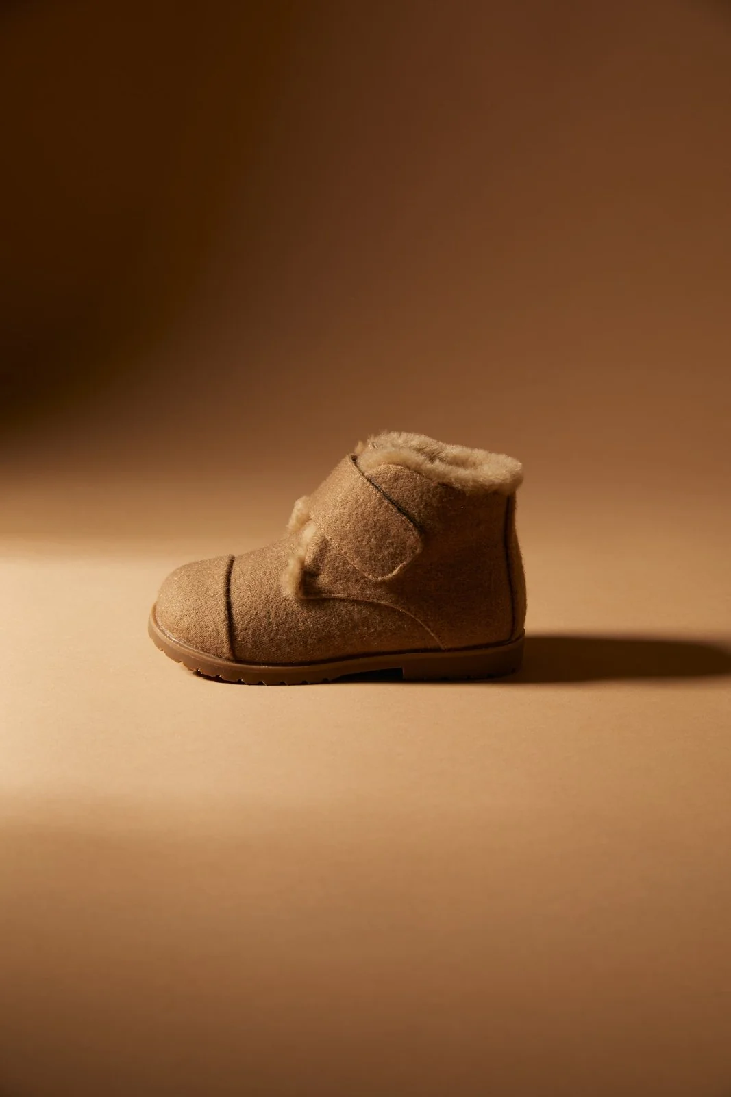 Zoey Wool Beige Boots - Image 3